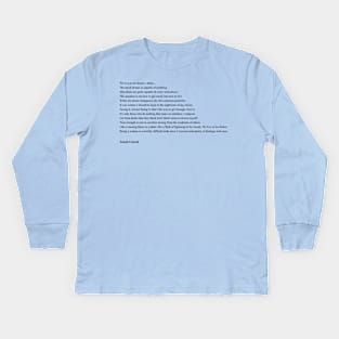 Joseph Conrad Quotes Kids Long Sleeve T-Shirt